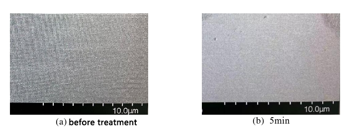 Glass plasma cleaning improves hydrophilic wettability and adhesive performance