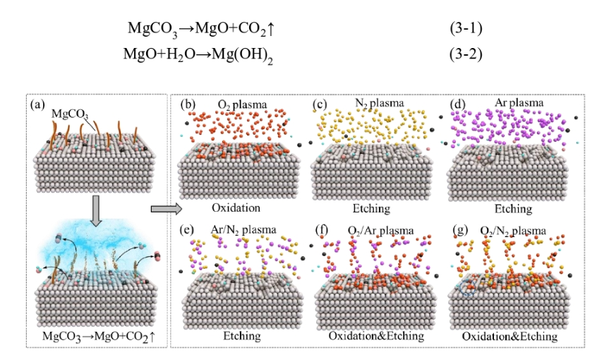The Effect of O2, N2, Ar Mixed Plasma Cleaning on the Surface Properties of Magnesium Alloys