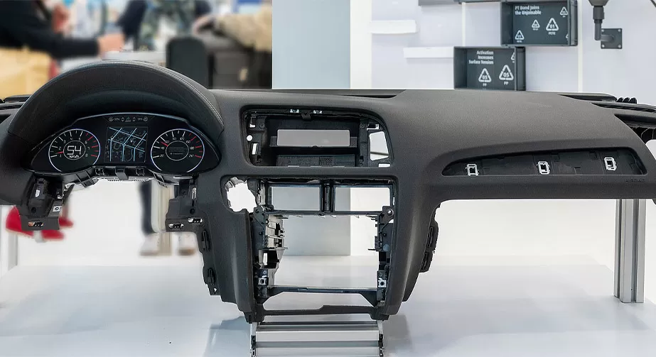 Principle of plasma treatment for automotive dashboard