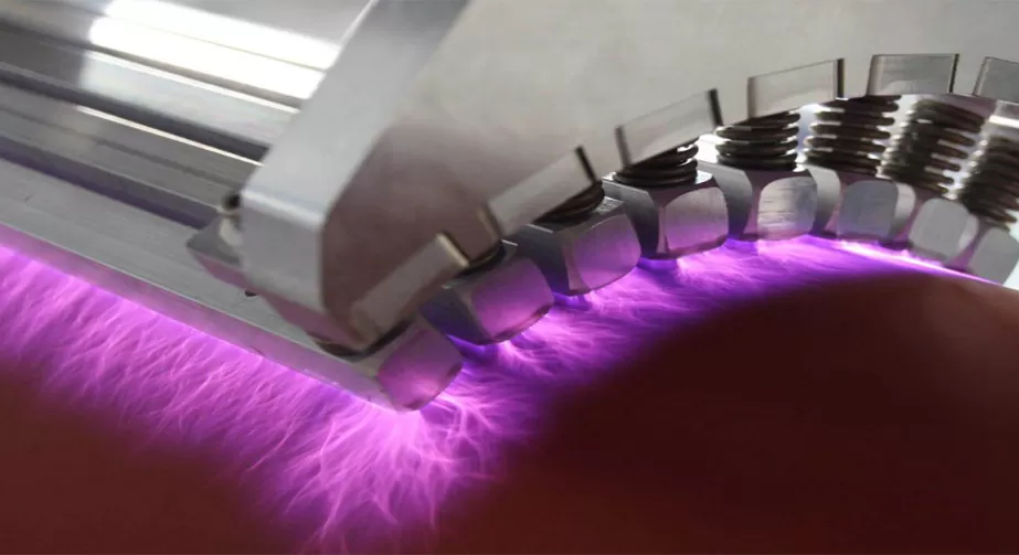 Modified polymer film by low temperature plasma treatment