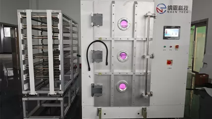 PP covering parts of automatic interiors by plasma treatment